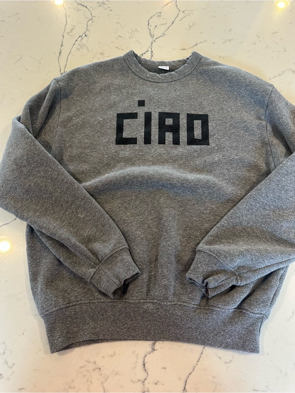 CIAO Logo Crewneck Sweatshirt - Gray